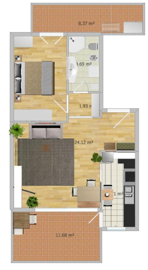 Appartment Trojer Meran Exterior foto